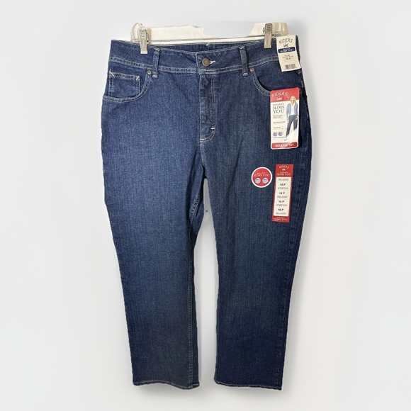 Lee Riders Jeans Women's 16P (35x29) Instantly Slims You Straight Stretch NWT - Picture 1 of 9